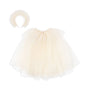 Alette Tulle Cape + Headband Costume (Buttercream)